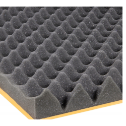 GĄBKA SZARA PŁYTA Przetłaczana grubość 30,0mm 1000 x 2000mm (z klejem)