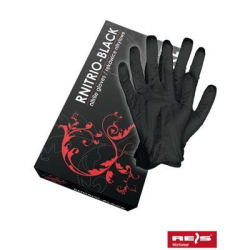 Rękawice nitrylowe RNITRIO-BLACK 100szt. XL