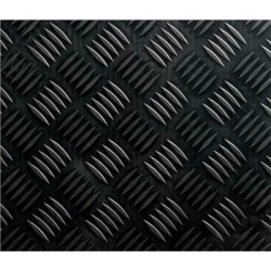 Wykładzina gumowa SZACHOWNICA gr. 3mm szerokość rolki 160cm (czarna)
