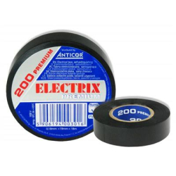 Taśma elektroizolacyjna PCV ELECTRIX 200 0,18mm x 25mm x 18mb (czarna)