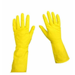 Rękawice gumowe - flokowane (rozm. XL)