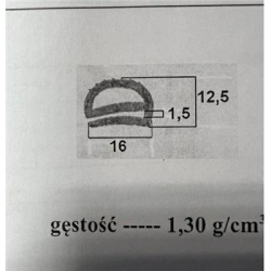 Uszczelka gumowa krawędziowa GM-2155E EPDM