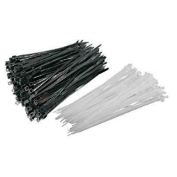 OPASKI ZACISKOWE TAŚMOWE 150 x 4,0mm opak. 100szt (białe)