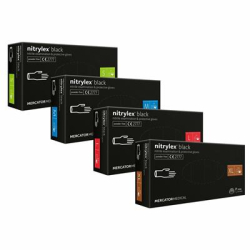 Rękawice Nitrylex rozm. S bezpudrowe (czarne)