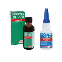 LOCTITE 406 + aktywator SF770 Klej + podkład do trudno sklejalnych powierzchni (20g + 10g)