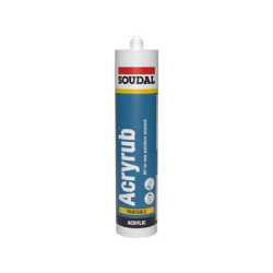 SOUDAL ACRYRUB Uszczelniacz na bazie dyspersji akrylowej 310ml (biały)