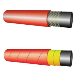 Wąż gumowy do acetylenu FI. 10,0mm 2,0MPa