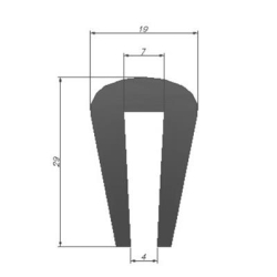 Odbojnica ścienna PCV PT-1601 #7mm (mała)