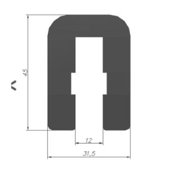 Odbojnica ścienna PCV PT-1634 #12mm (duża)