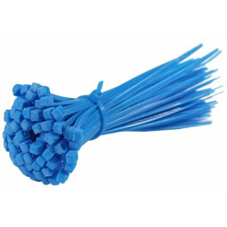 OPASKI ZACISKOWE TAŚMOWE 150 x 2,5mm opak. 100szt (niebieskie)