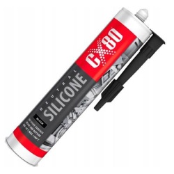 CX-80 SILIKON budowlany NEUTRALNY 310ml (czarny)