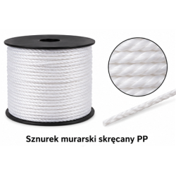 Sznurek murarski skrecany PP 1,7mm 50mb ( czerwony )