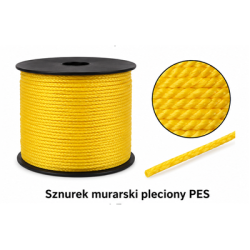 Sznurek murarski pleciony PES 1,7mm 100mb ( pomarańczowy )